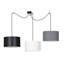 Pascua 3 - Light Black Drum Pendant-40748499