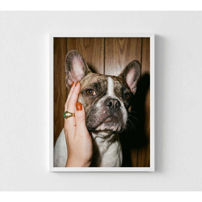 Art mural français, impression rétro de bouledogue (tailles et cadres multiples)