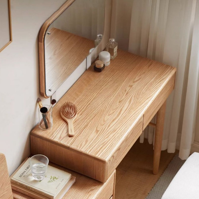 Makeup Vanity with Light mirror,4 drawers