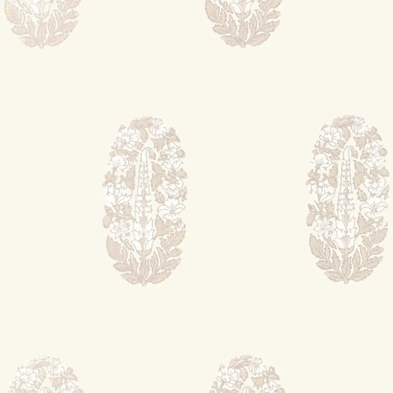 Askandra Flower Wallpaper, Oyster