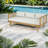 Spacious Patio Sofas Acacia Wood Rope Modern Deck Backyard Seating