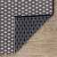 Tapis bleu marine / ivoire en coton tissé à la main Dicat Diamond-593302541