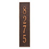 Delaware Personalized Vertical 4-Line Wall Address Plaque
