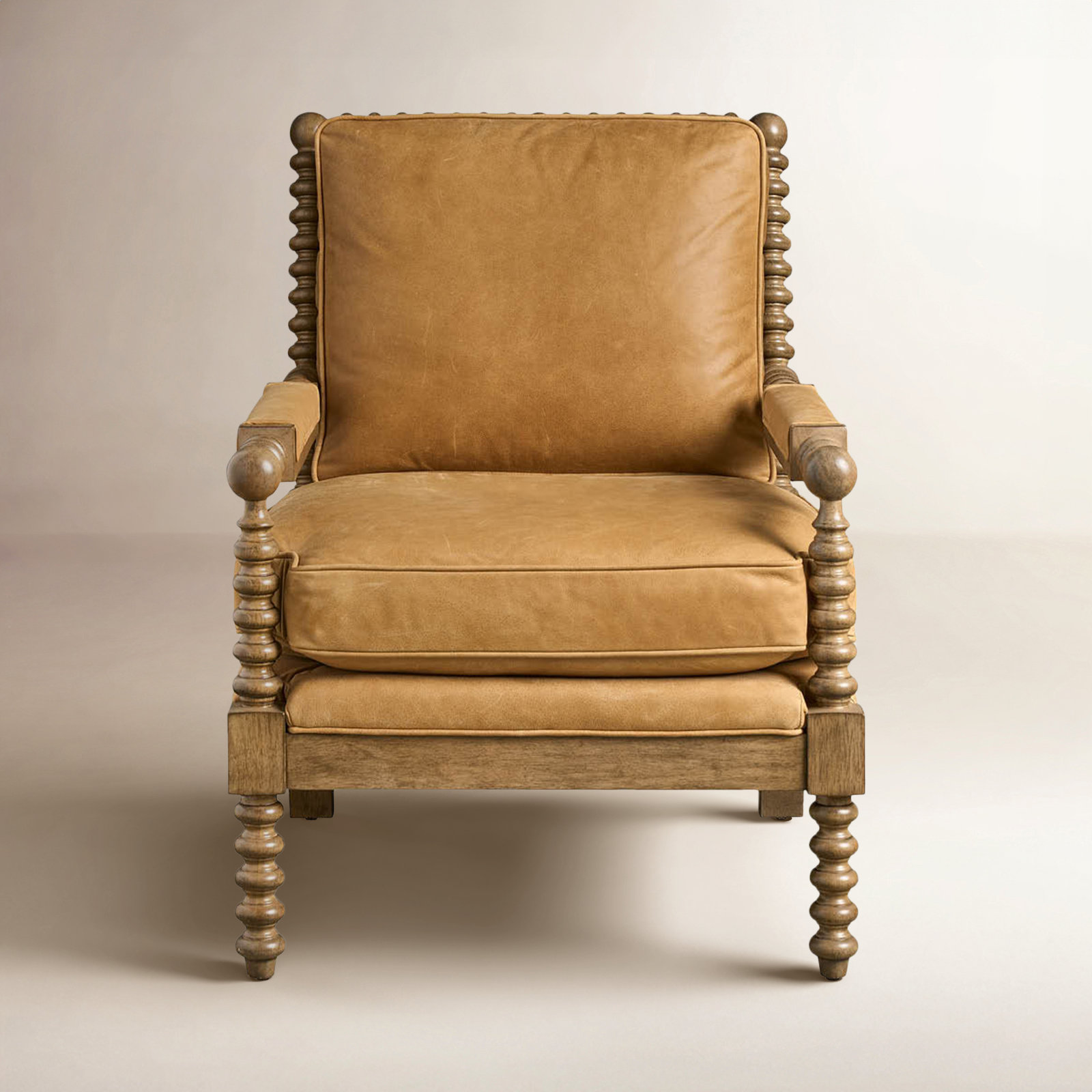 Damali Genuine Leather Club Chair