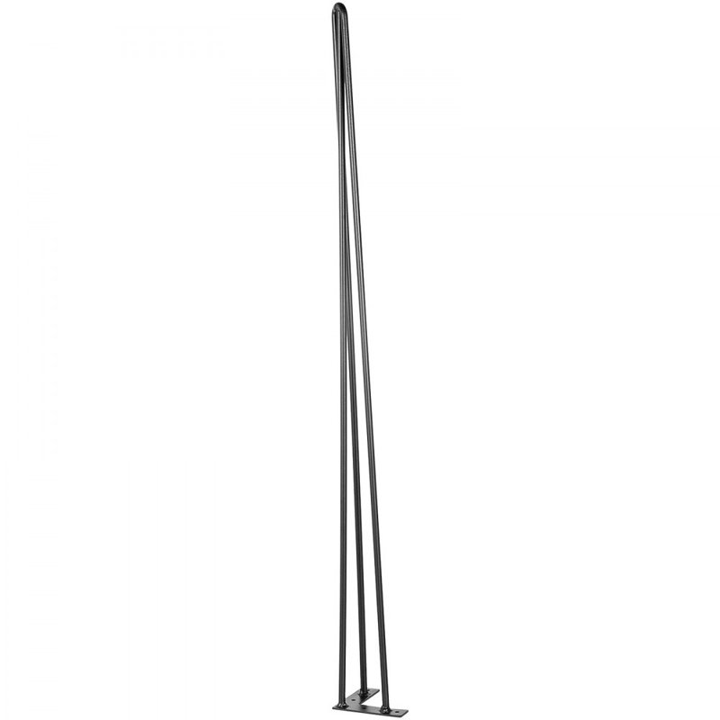 Hairpin Table Legs 40" Black Set of 4 Desk Legs 880lbs Load Capacity (Each 220lbs), 40" H x 4.3" W x 4.3" D
