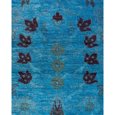 Klemensas One-of-a-Kind 3' 1" X 5' 4" New Age Wool Area Rug Blue