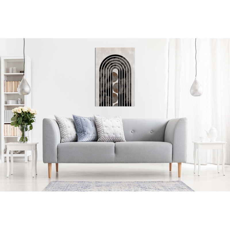 Arch - Wrapped Canvas Print, Black/Brown, 31cm H x 20cm W