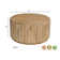 Ensemble de table de salon en bois massif 2 pièces Josiane
