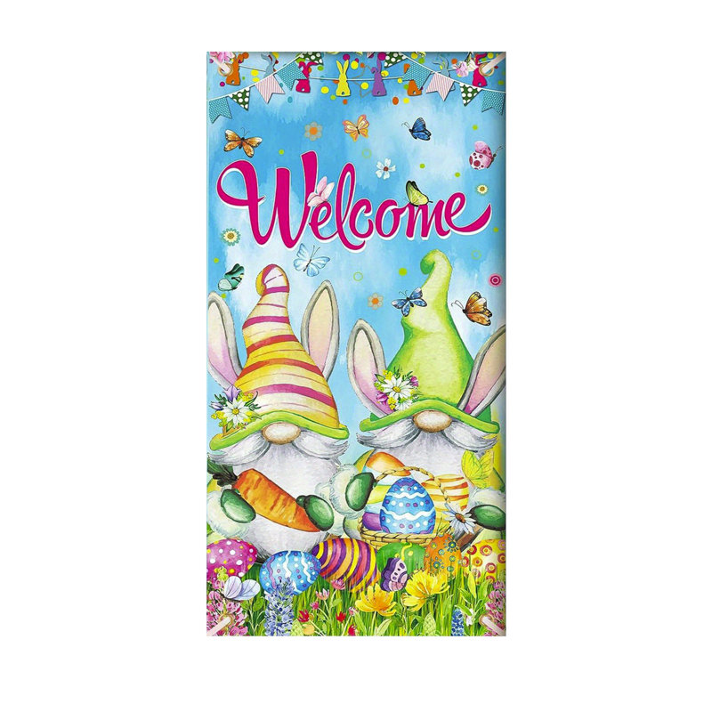 Rideau de porte de Pâques adapté aux grandes fournitures de fête, Multicolor