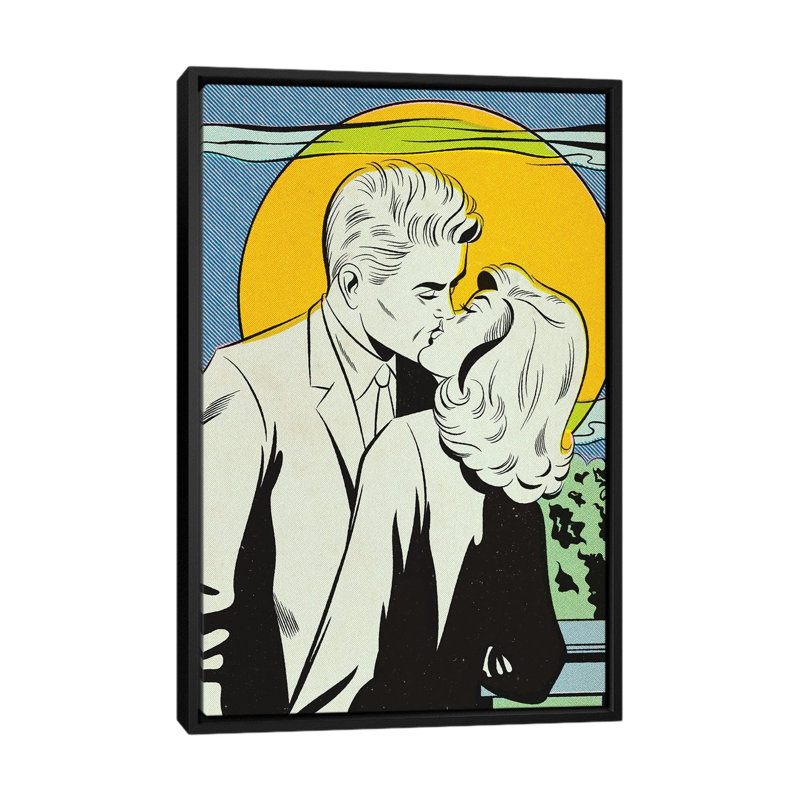 Moon by Joseph McDermott - Print on Canvas, 152.5 cm H x 101.5 cm W, Black Framed