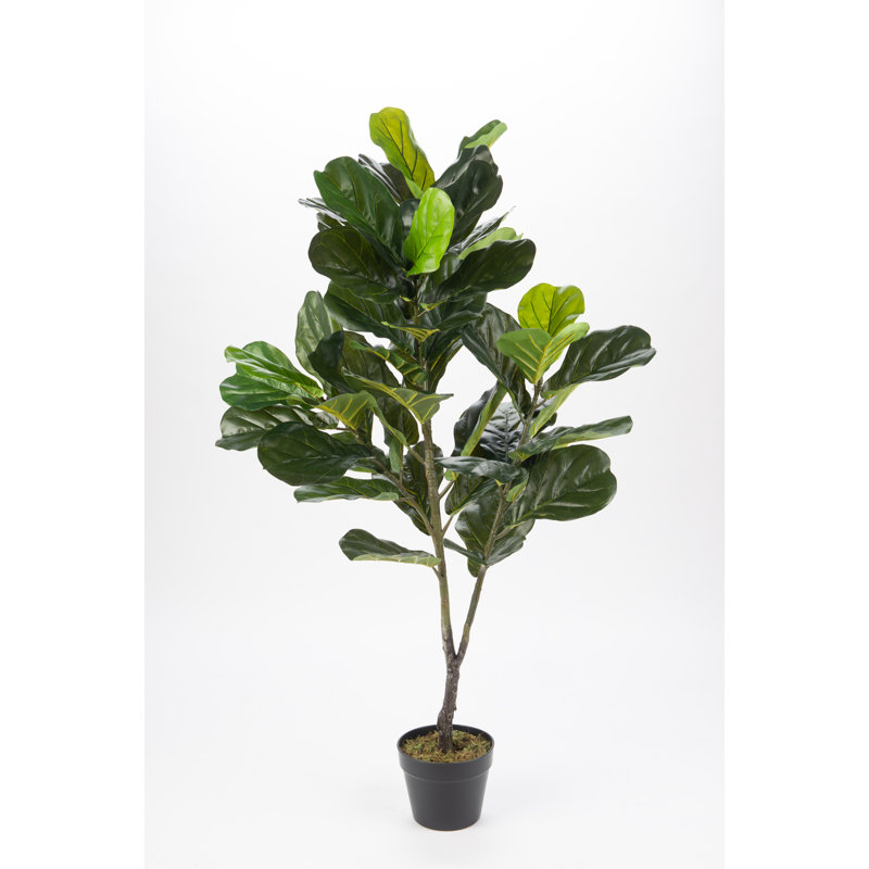 Figuier artificiel en pot, H 49,21 po x l 28 po x P 28 po