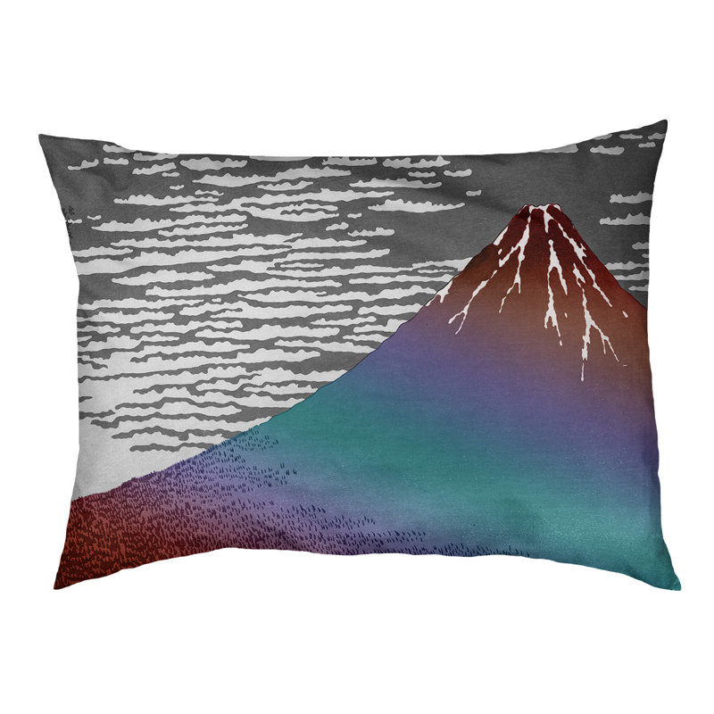 Coussin pour chien d'intérieur / extérieur Burkart, Petit (l 29,5 po x P 19,5 po x H 9,5 po), Brun / bleu / rose