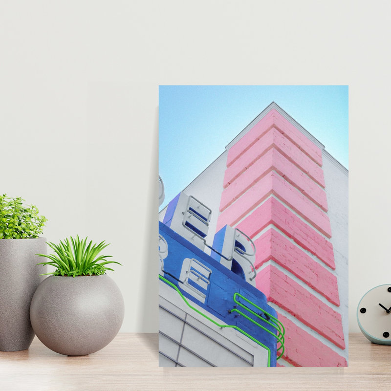 Boulder Theatre Marquee Sign Contemporary Palm Architecture City Wall Art Print 1 Piece Wrapped Canvas Wall Art