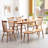 Solid Oak Wood Living Room Furniture - Half-Round Bench, & Elegant Bedroom Half-Round, , Roomy