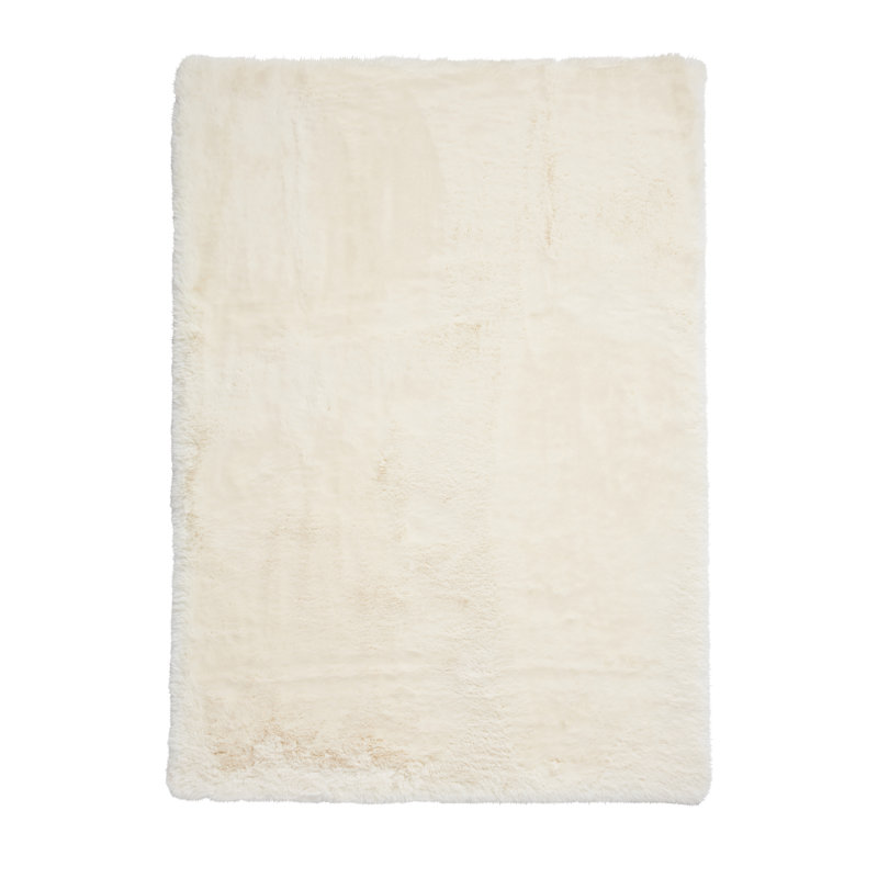 Hand Tufted Ivory Rug, Rectangle 60 x 120cm