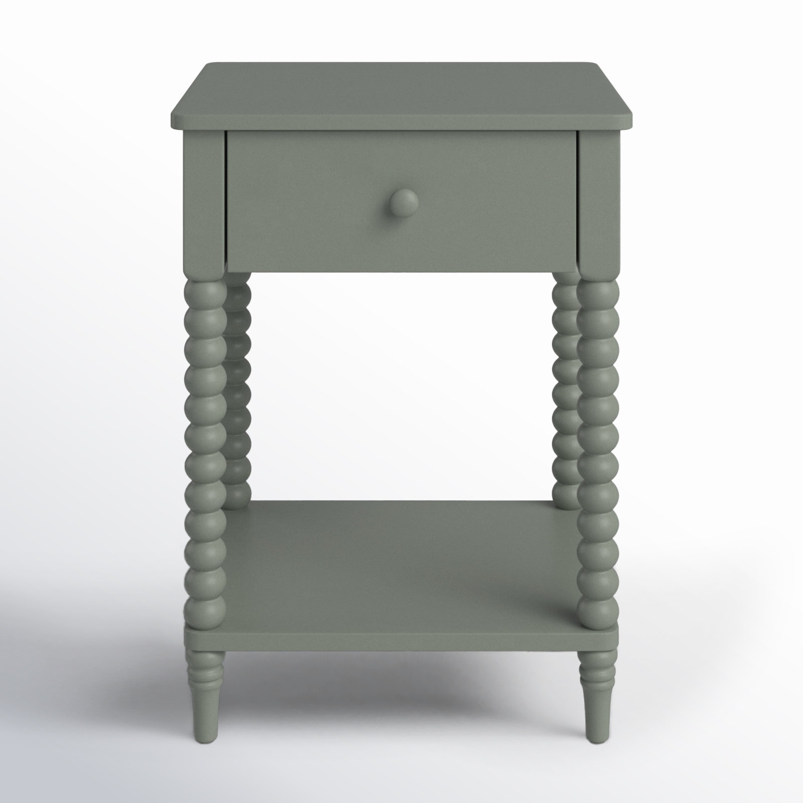 Benbrook 1 - Drawer Spindle Nightstand, Green