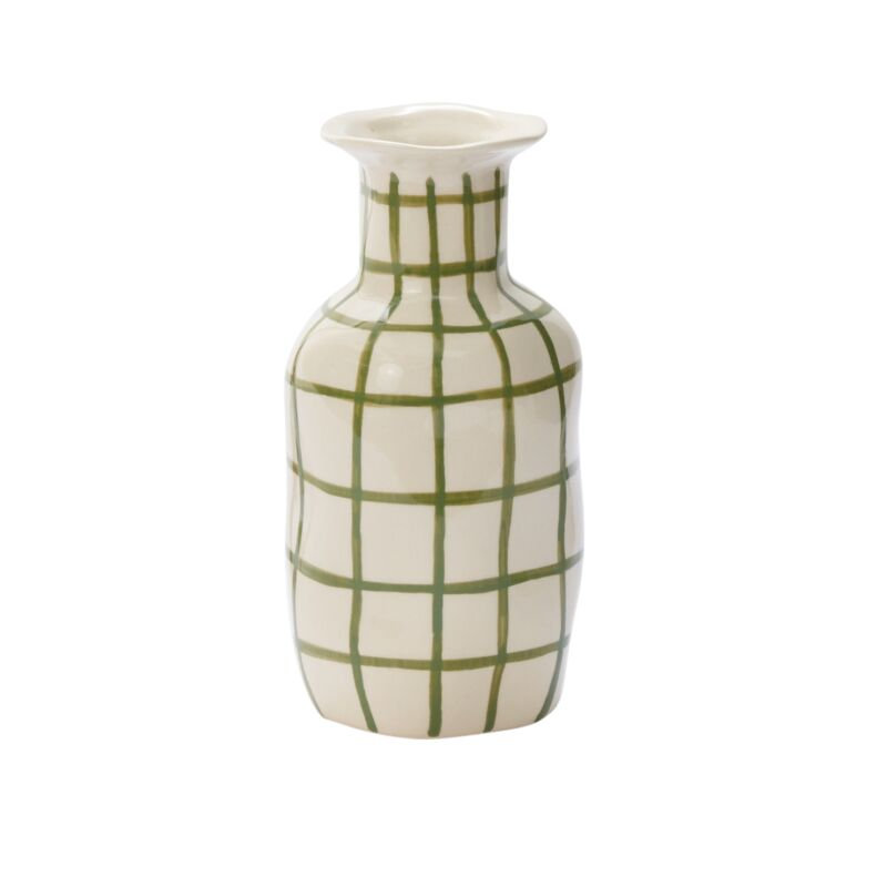 Vase, 7.75" H x 4" W x 4" D
