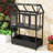 Garden Mini Greenhouse with Movable Wheels, Openable Roof and Storage Box-114494577