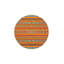 Tapis lavable décoratif à motif géométrique orange-1119206143