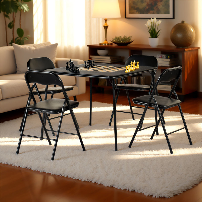 Ensemble de 5 tables pliantes et chaises pliantes pour le bureau personnel et les ateliers