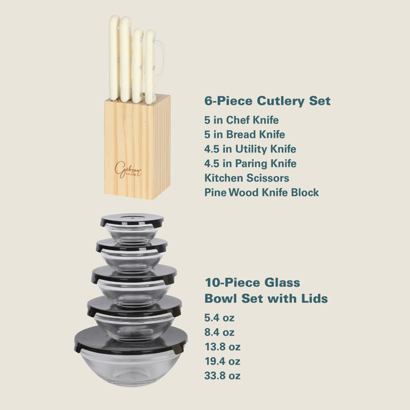Gibson Home Culinary Basics 74 Piece Kitchen-in-a-Box Set