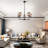 5 - Light Dimmable Wagon Wheel Chandelier