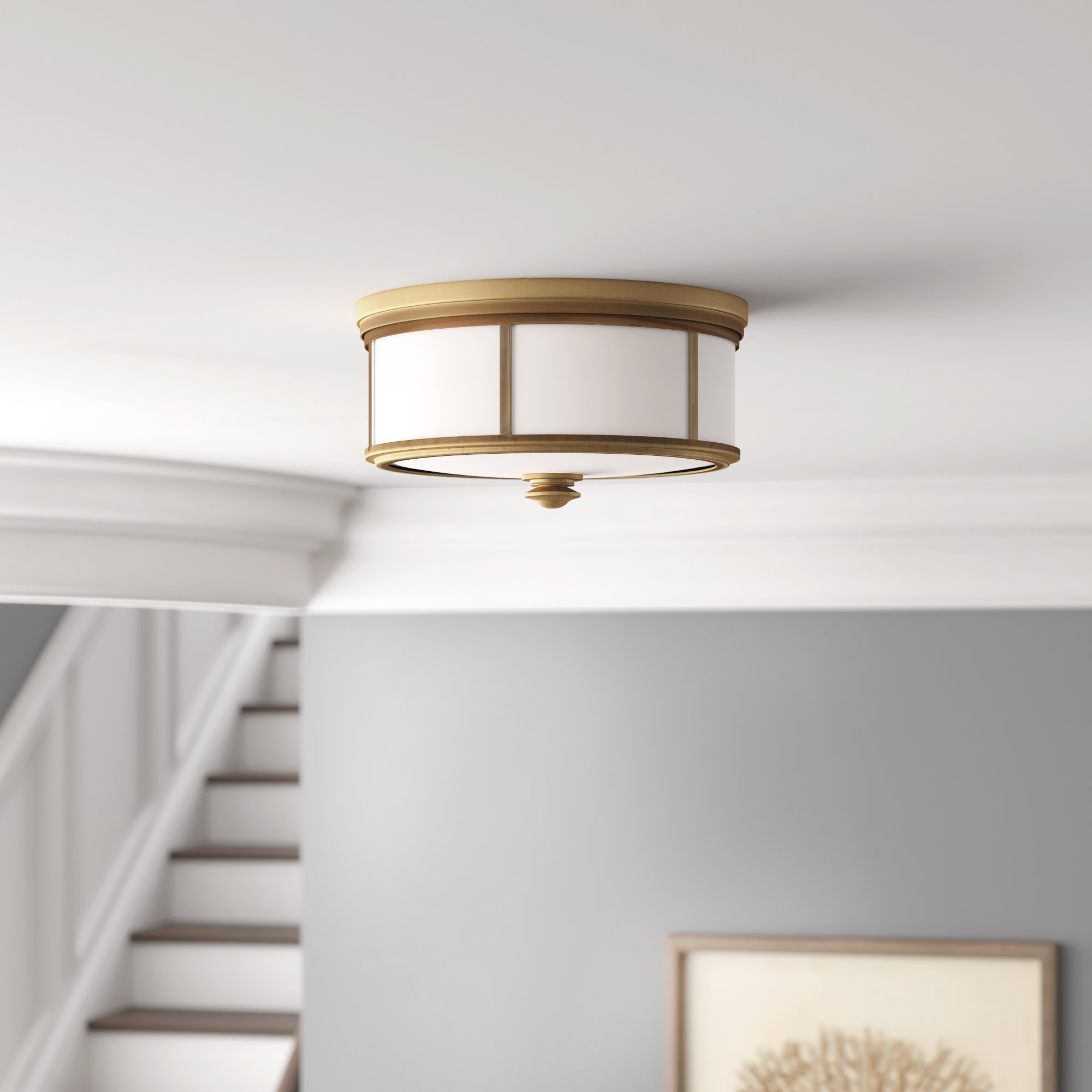 Everlee 2 Light Glass Flush Mount