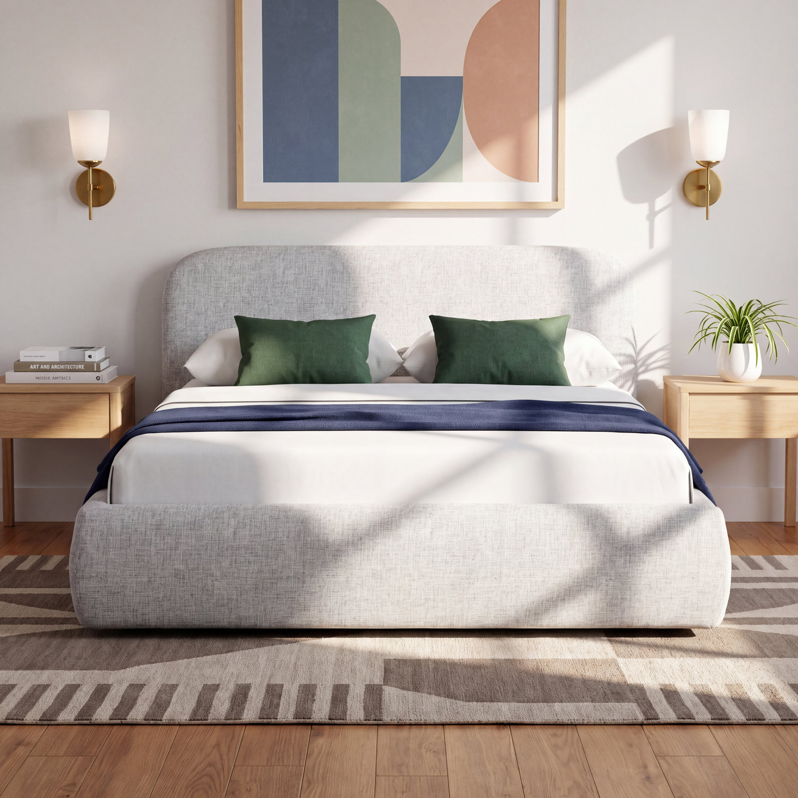 Cleophus Low Platform Bed, Full / Double, Gray