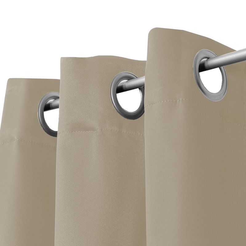 Crispin Blackout Curtains / Drapes Pair, Beige