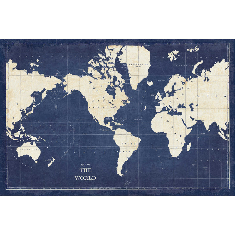 Plan du monde, H 12 po x l 18 po