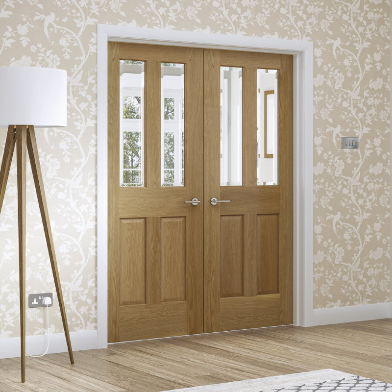 Internal Glazed Oak Malton, 2032mm H x 813mm W x 35mm D