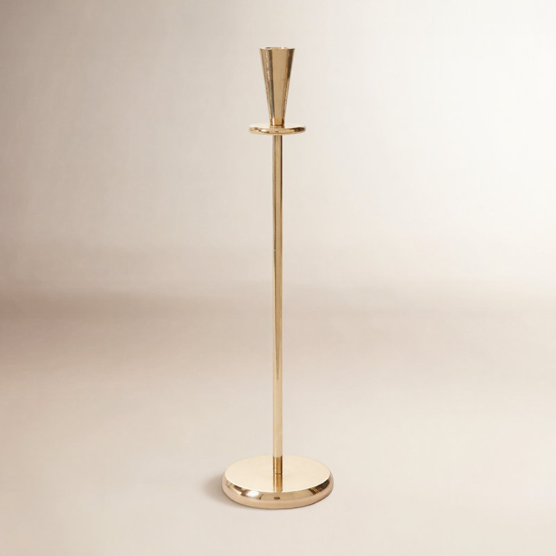 Corla Metal Tabletop Candlestick, 16.25" H x 4.5" W x 4.5" D