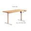 Bureau rectangulaire en bois massif Burlywood + blanc-1199263360