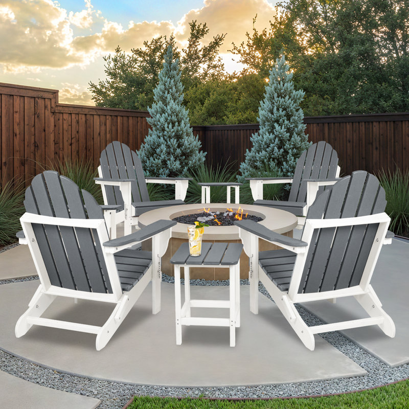 Outdoor Adirondack Chair, Grey