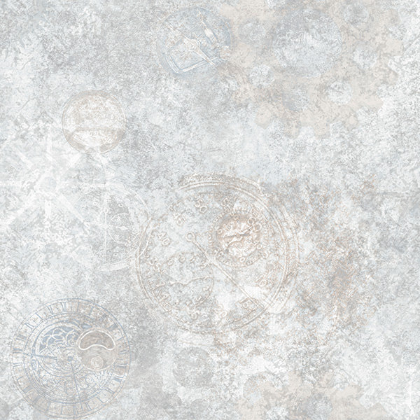 Rouleau de papier peint lisse Nostalgie, Argent métallique / doré