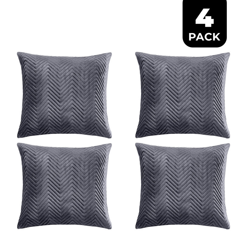 Square Cushion Cover, Grey