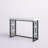 Barnwell 42'' Glass Top Console Table