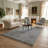 Guros Collection White / Grey / Trellis Indoor Outdoor Runner Rug-1372580374