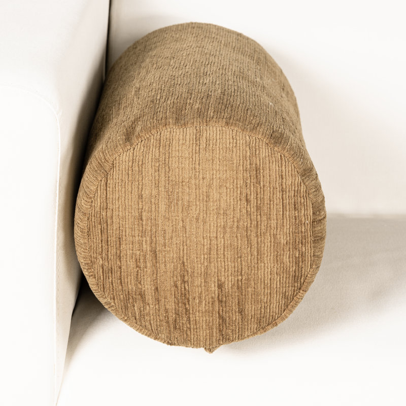 Coussin décoratif, Traversin H 8 po x l 39 po, Brun