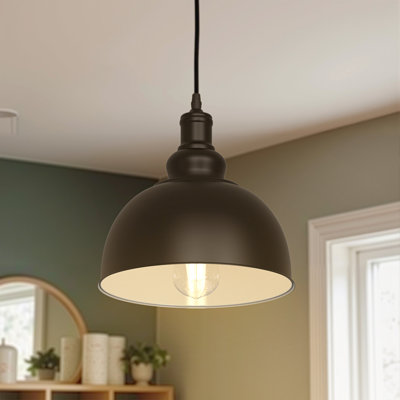 Luminaire suspendu en métal 1 lumière Bell