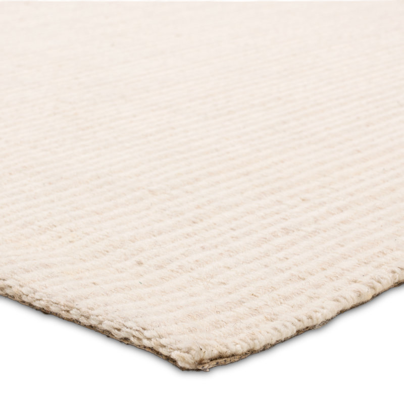 Tapis ivoire et blanc Jaipur Living Jeston NAK01, Rectangle 8 pi 6 po x 11 pi 6 po