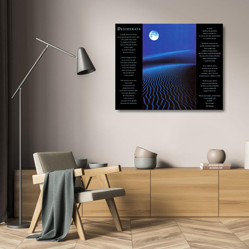 Desiderata, 19" H x 24" W