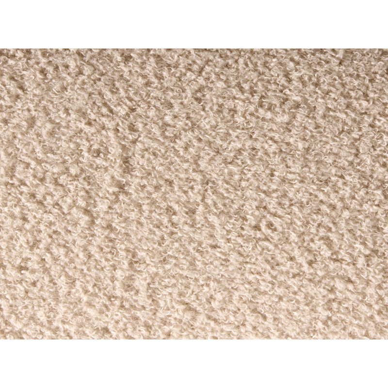 41cm Wide Irregular Solid Colour Pouffe Ottoman, Beige