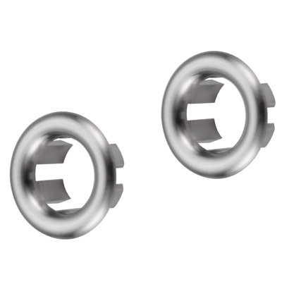 2 Pack Sink Overflow Ring Bathroom Kitchen Sink Basin Trim Overflow Cover Hole Insert Cap