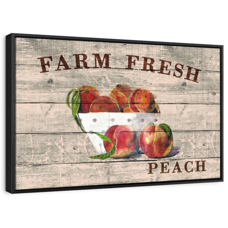 «Fresh Peach Wall Art», H 29 po x l 43 po