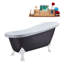 61'' x 27.6'' Freestanding Soaking Acrylic Bathtub-76707064-76707069