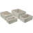 Sorbus Stackable Storage Woven Paper Rope Baskets 4-Piece Set-2080341861