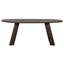 Roundly Dining Table/Desk Mango Wood Walnut 200X100-72160305