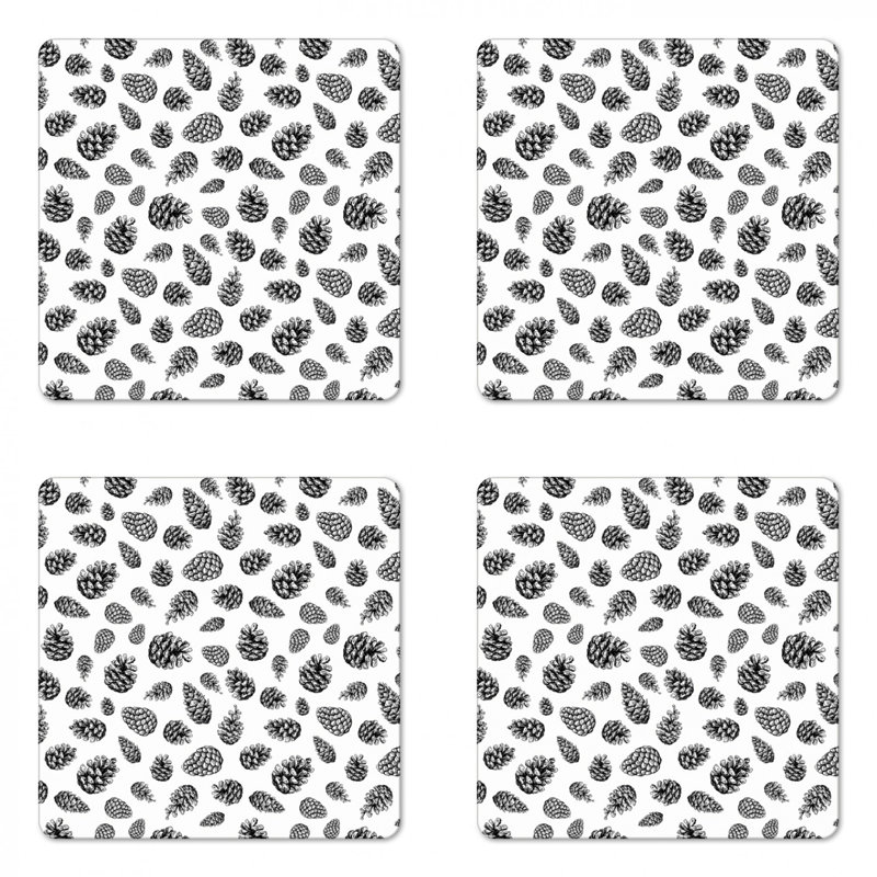 Square 4 Piece Coaster Set