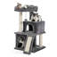 34 Inches Multilevel Plush Double Condos Cat Tree-20833831